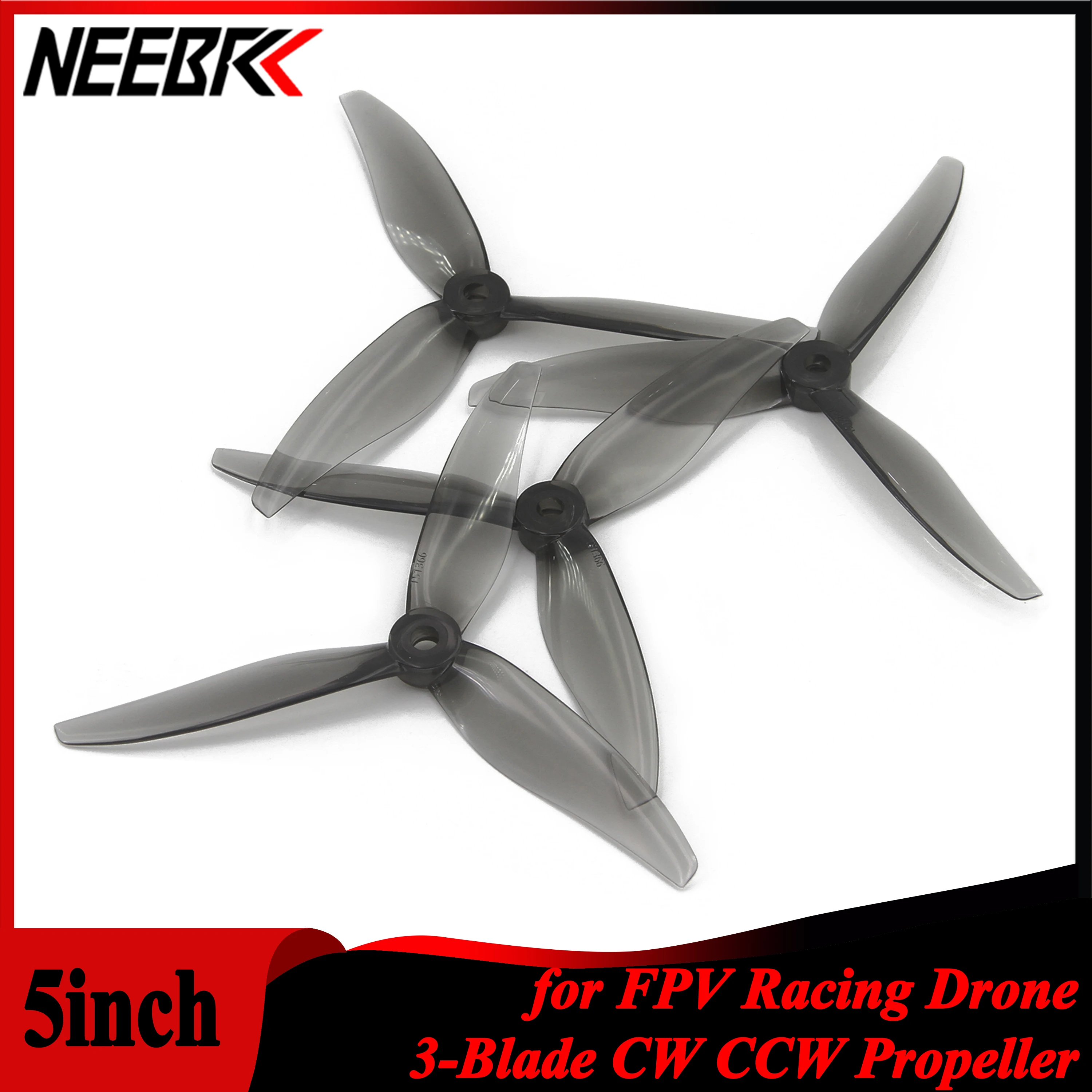 Drone Racing Motor - NEEBRC 12 par 5-calowe rekwizyty 3-łopatkowe