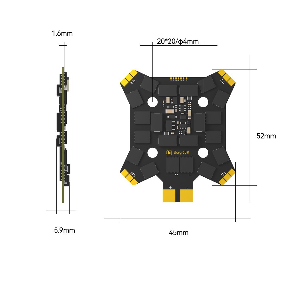 iFlight Borg Mini H7 (ICM42688 – Drone Racing Flight Controller recenzja i cena